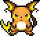 Raichu's sprite.