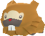 Bidoof's male model.