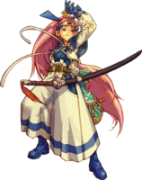 Official artwork of Asuka from Shiren the Wanderer Gaiden: Asuka the Swordswoman