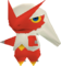 Blaziken's male model.